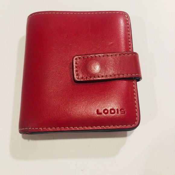 Lodis Handbags - Lodis Red Leather Mini Wallet - MAKE OFFER